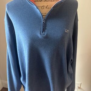 Vineyard Vines Men's Navy Zip-Up Sweater